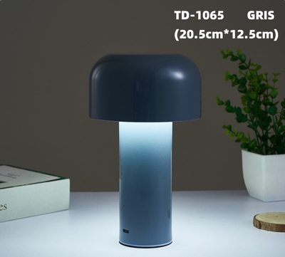 Lampara con formato de Seta-Gris